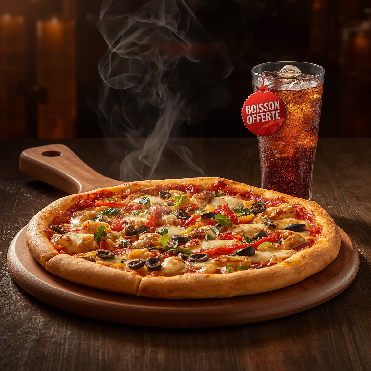 Offre Pizza + Boisson Offerte